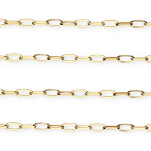 Cadenas Acero Inox eslab&oacute;n Dorado