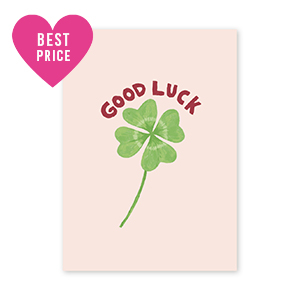 BY31&reg; Tarjetas para joyer&iacute;a "Good luck" Rosa claro-verde-rojo &oacute;xido