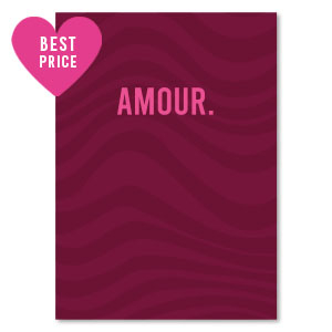Tarjetas para joyer&iacute;a "amour" Rojo