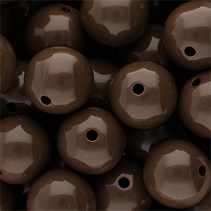 DQ Abalorios acr&iacute;licos 20 mm brillante Cappuccino 19-1220 TCX