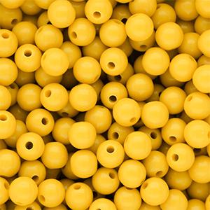 DQ Abalorios acr&iacute;licos 8 mm brillante Vibrant yellow 13-0858 TCX