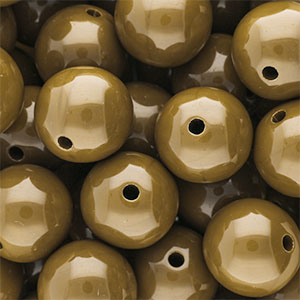 DQ Abalorios acr&iacute;licos 18 mm brillante Wood thrush brown 17-1129 TCX