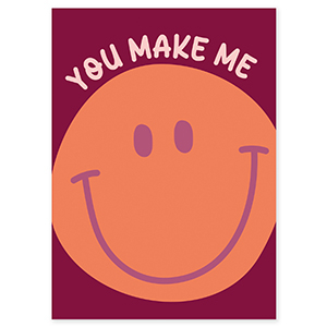 BY31&reg; Tarjetas para joyer&iacute;a "You make me" Rojo oporto-naranja-rosa claro-p&uacute;rpura