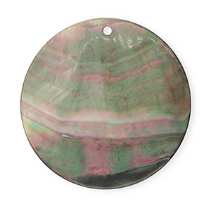 Colgantes concha especial redondos Gris oscuro