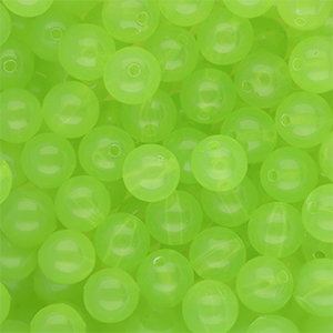 DQ&reg; Abalorios acr&iacute;licos 10 mm brillante Verde claro
