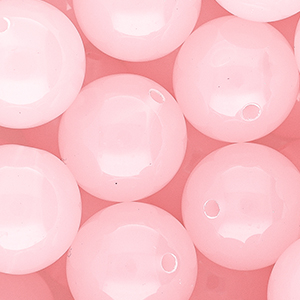 DQ&reg; Abalorios acr&iacute;licos 20 mm brillante Rosa claro