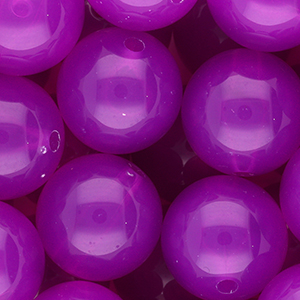 DQ&reg; Abalorios acr&iacute;licos 20 mm brillante P&uacute;rpura