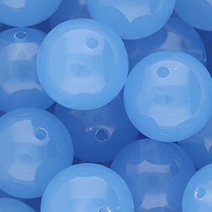 DQ&reg; Abalorios acr&iacute;licos 20 mm brillante Azul