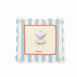 BY31&reg; Colgantes de lat&oacute;n Eco-brass pasta farfalle Plateado