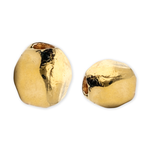 Abalorios met&aacute;licos DQ hex&aacute;gono Dorado (sin n&iacute;quel)