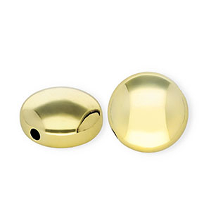 Abalorios acr&iacute;lico rondeles Dorado