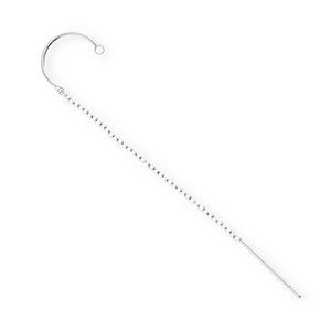BY31&reg; Fornituras Acero Inox pendientes con anilla Plateado