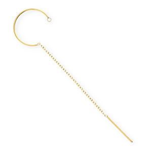 BY31&reg; Fornituras Acero Inox pendientes con anilla Dorado