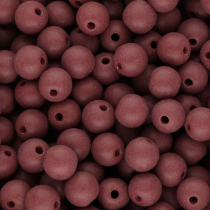 DQ Abalorios acr&iacute;licos 10 mm Rojo burdeos
