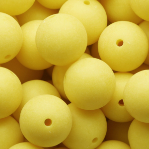 DQ Abalorios acr&iacute;licos 20 mm Amarillo sol
