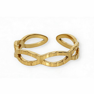 Anillos Acero Inox Dorado