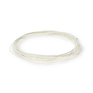 Cord&oacute;n cuero DQ redondo 1mm Blanco