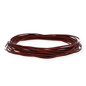 Cord&oacute;n cuero DQ redondo 1,5mm Burdeos oscuro