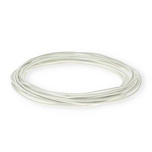 Cord&oacute;n cuero DQ redondo 1,5mm Blanco