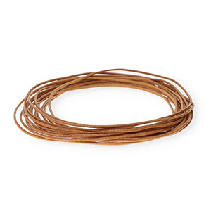 Cord&oacute;n cuero DQ redondo 1,5mm Marr&oacute;n claro