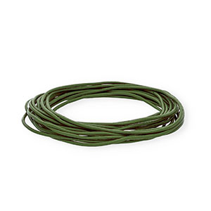 Cord&oacute;n cuero DQ redondo 2mm Verde