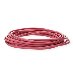 Cord&oacute;n cuero DQ redondo 3mm Rosa