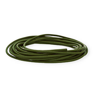 Cord&oacute;n cuero DQ redondo 3mm Verde