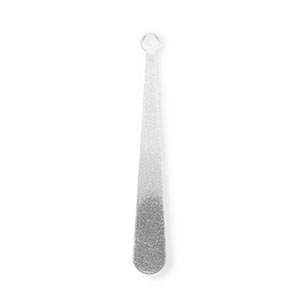 Colgantes Acero Inox gota Plateado