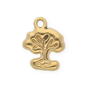 Colgantes Acero Inox &aacute;rbol Dorado