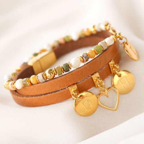 Pulseras y pendientes personalizado con los colgantes met&aacute;licos DQ letras