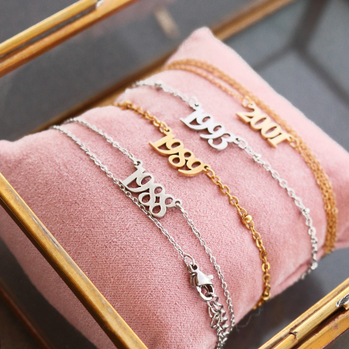 Joyas que puedes crear con las nuevas piezas entrepiezas en forma de a&ntilde;o de acero inoxidable: