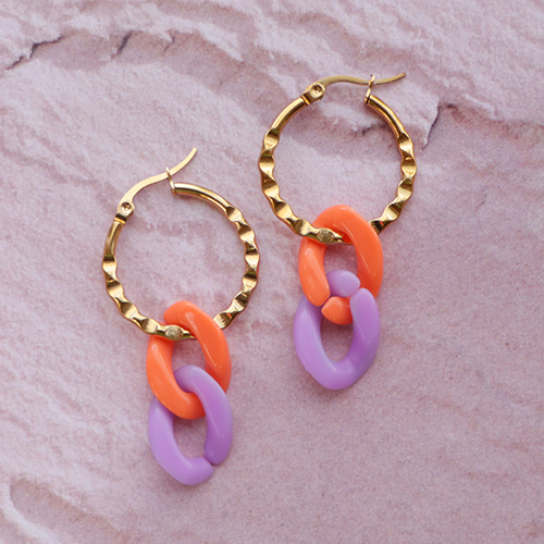 Dise&ntilde;a una colecci&oacute;n de pendientes con criollas de acero inoxidable