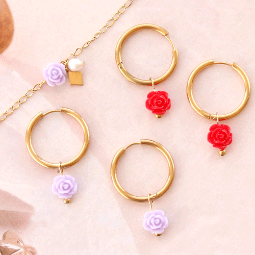 Crea bonitos brazaletes y anillos con los nuevos abalorios de rosas: