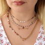Crear collares con cuentas de cristal rocalla y abalorios y colgantes de acero inoxidable: 