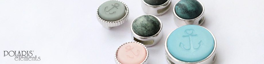 Engaste / correderas para cuero 8 mm y cabuch&oacute;n 12 mm