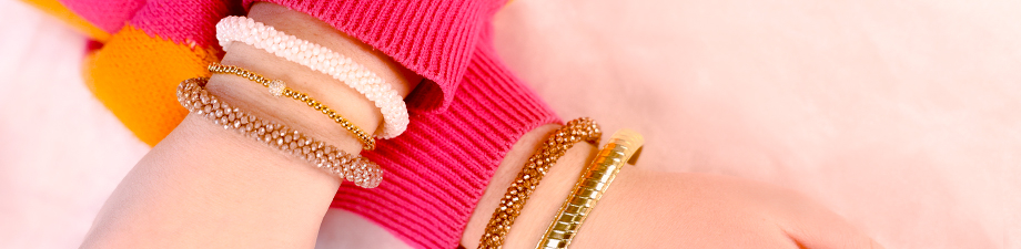 Pulsera con abalorios faceteados