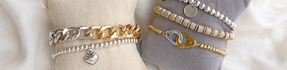 Colgantes met&aacute;licos DQ oro rosado