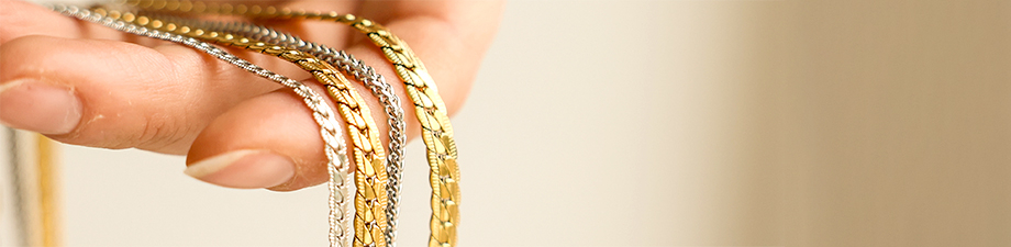 Nueva serie de joyas de acero inoxidable listas para usar