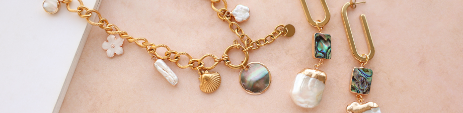 &iexcl;Nuevo! Colgantes y entrepiezas de perlas de agua dulce