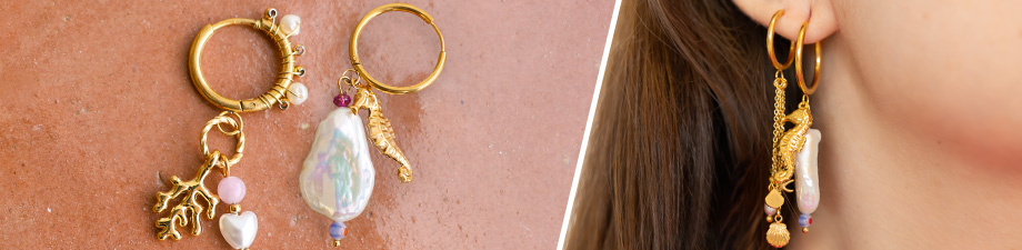 Nuevos pendientes criollas de acero inoxidable con ojal