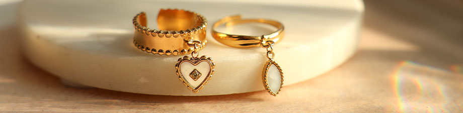 Nuevos y bellos colgantes de concha en acero inoxidable