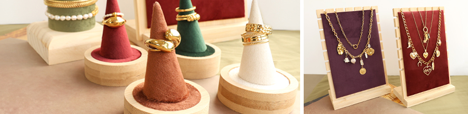 Nuevos expositores para anillos, pulseras y collares