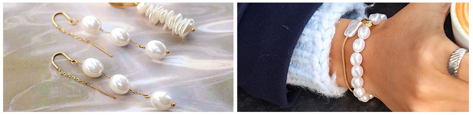 Nuevo! Imitaci&oacute;n de perlas de agua dulce en varias formas