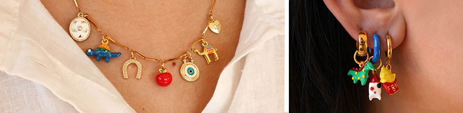 Nueva serie de colgantes met&aacute;licos con esmalte