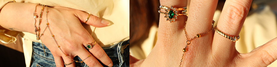 Nueva serie de pulseras anillo de acero inoxidable