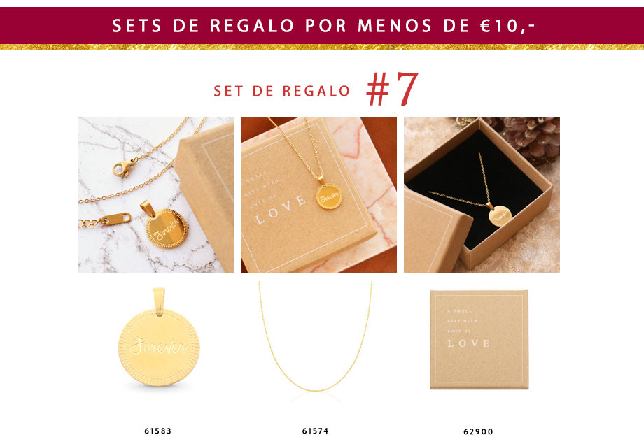 Gift set 7: Stainless steel kettingen met Mix & Match hanger